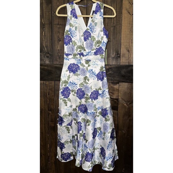Sam Edelman Womens Floral Print Midi Dress Size XS Flowy, Romantic, Soft, Sexy - Picture 2 of 16